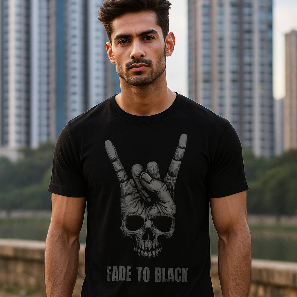 T shirt - Fade To Black
