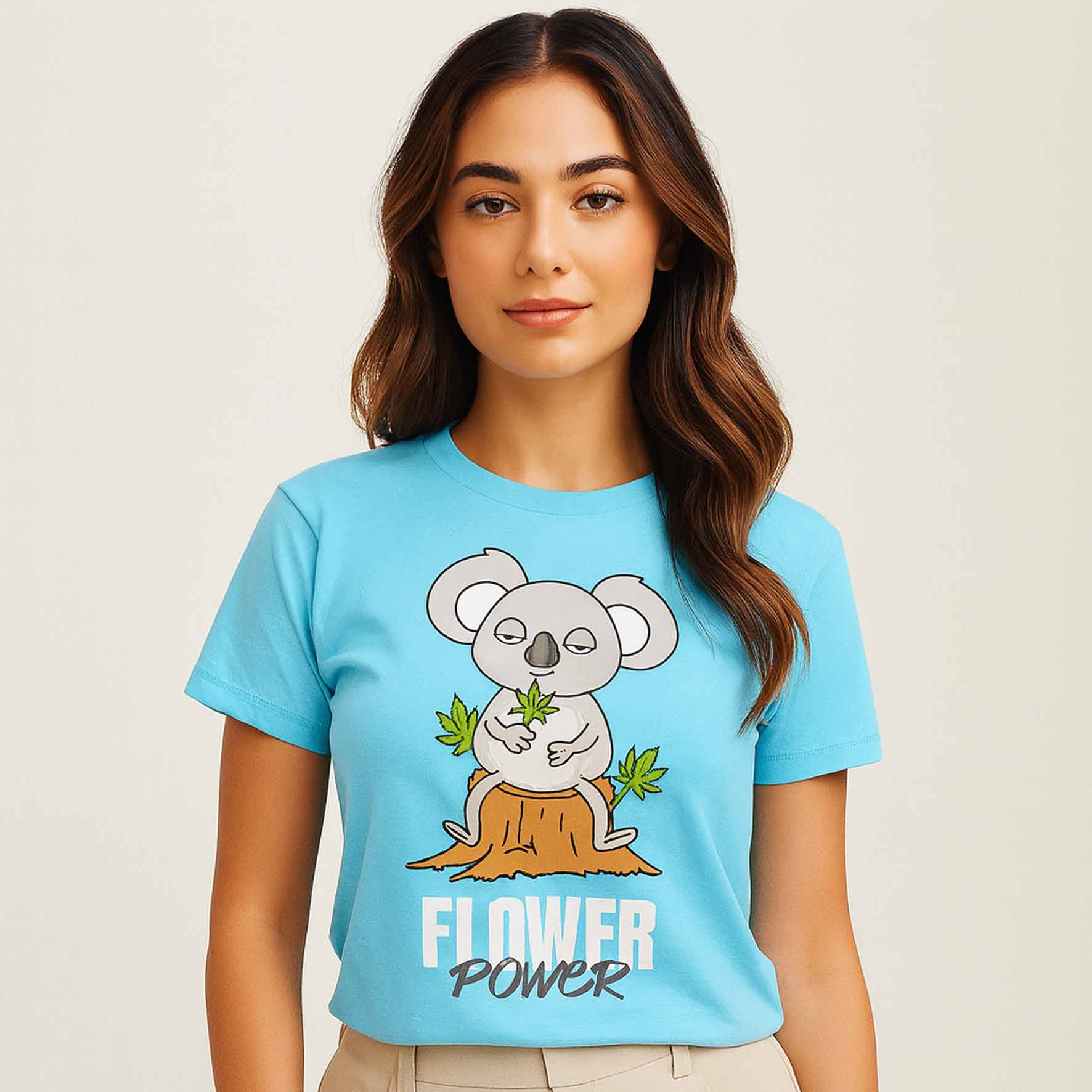 graphic flower power t-shirt printed graphic stylish buy online india the banyan tee tbt men women girls boys unisex turquoise 