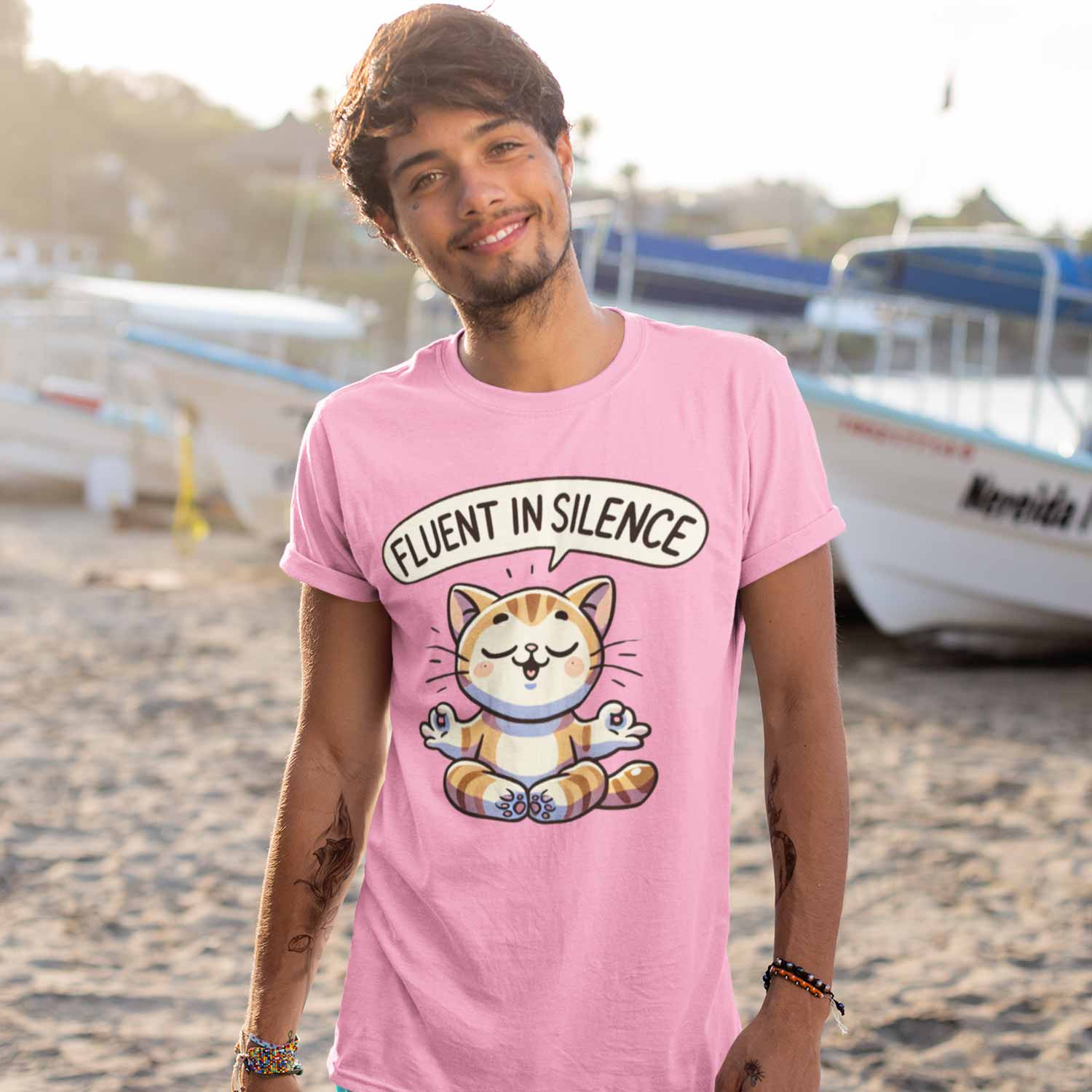 graphic fluent in silence t-shirt printed graphic stylish buy online india the banyan tee tbt men women girls boys unisex flamingo 