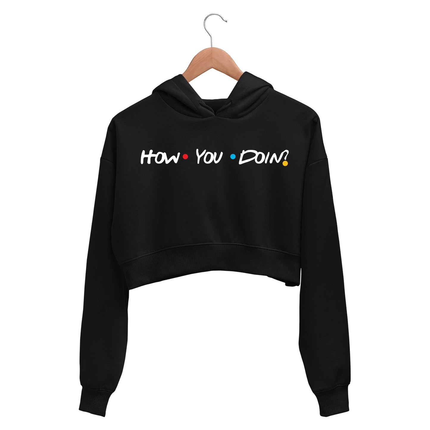 Friends Crop Hoodie - On Sale - M (Chest size 36 IN)