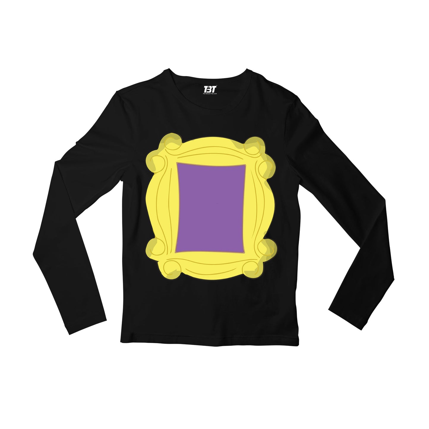 Friends Full Sleeves T-shirt - Purple door yellow frame Full Sleeves T-shirt The Banyan Tee TBT