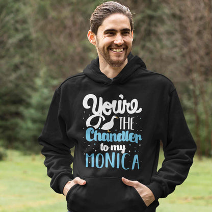 f.r.i.e.n.d.s you're the chandler to my monica hoodie hooded sweatshirt winterwear tv & movies buy online india the banyan tee tbt men women girls boys unisex black