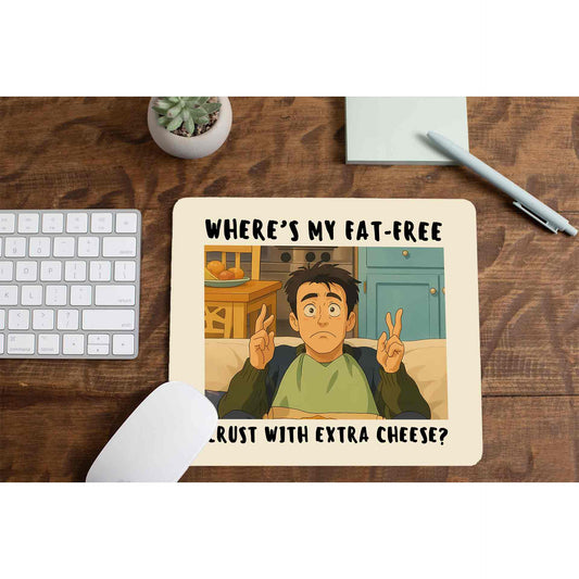 Friends Mousepad - Joey's Fat Free Pizza The Banyan Tee TBT