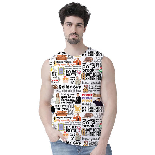 friends you're the chandler to my monica all-over printed sleeveless t shirt tv & movies buy online india the banyan tee tbt men women girls boys unisex xs