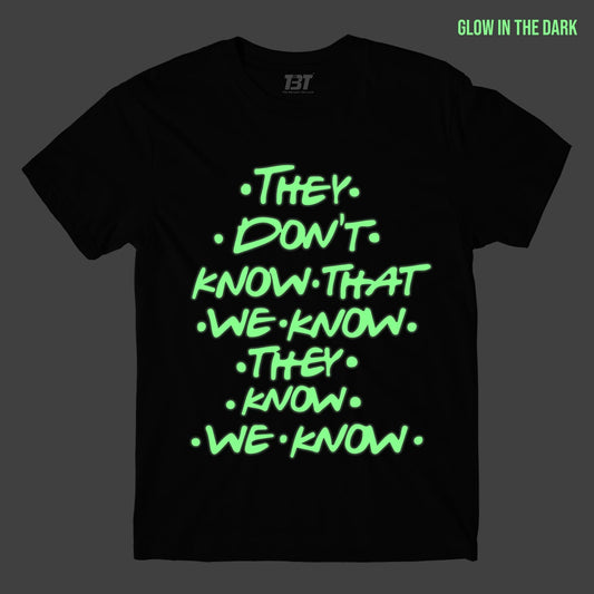 Glow In The Dark Friends T-shirt by The Banyan Tee