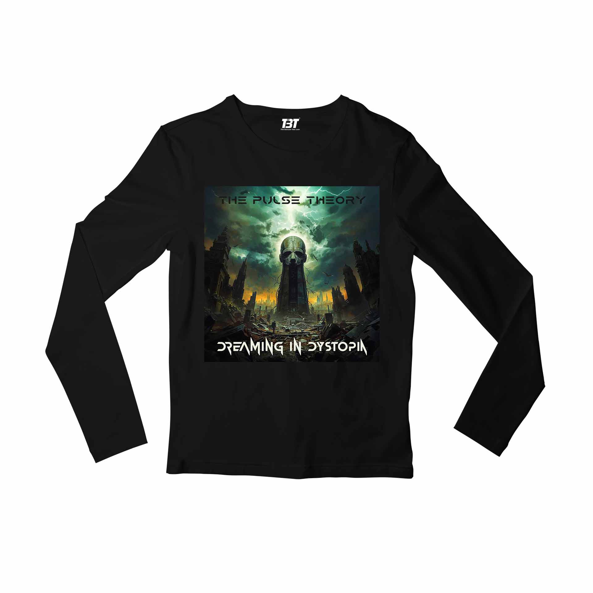 prog encounters dreaming in dystopia full sleeves long sleeves music band buy online india the banyan tee tbt men women girls boys unisex black