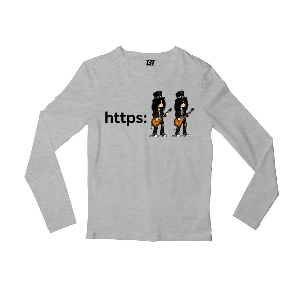 guns n' roses forward slash full sleeves long sleeves music band buy online india the banyan tee tbt men women girls boys unisex gray 