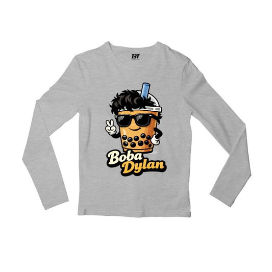 bob dylan boba dylan full sleeves long sleeves music band buy online india the banyan tee tbt men women girls boys unisex gray 