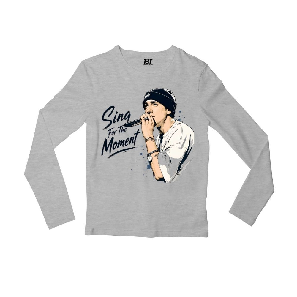 eminem sing for the moment full sleeves long sleeves music band buy online india the banyan tee tbt men women girls boys unisex gray 