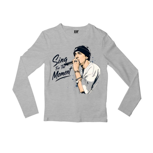 eminem sing for the moment full sleeves long sleeves music band buy online india the banyan tee tbt men women girls boys unisex gray 