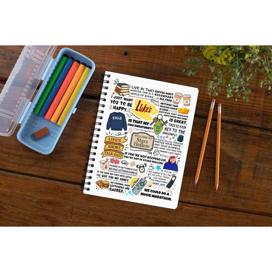 gilmore girls stars hollow doodle notebook notepad diary buy online india the banyan tee tbt unruled