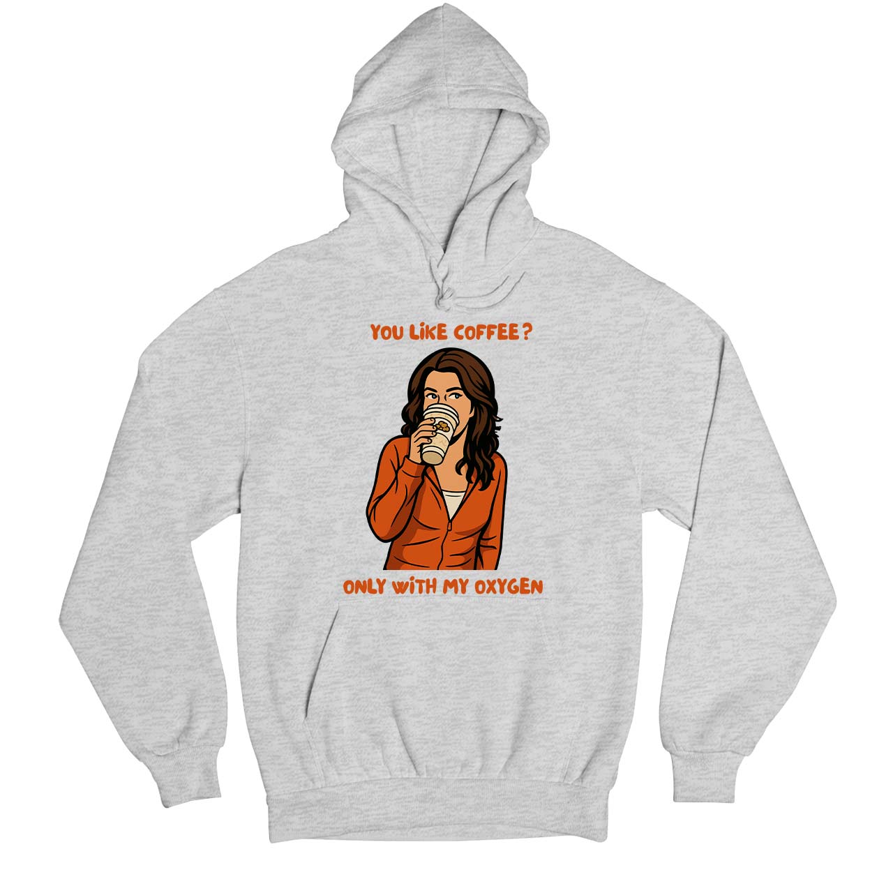 gilmore girls only with my oxygen hoodie hooded sweatshirt winterwear tv & movies buy online india the banyan tee tbt men women girls boys unisex gray