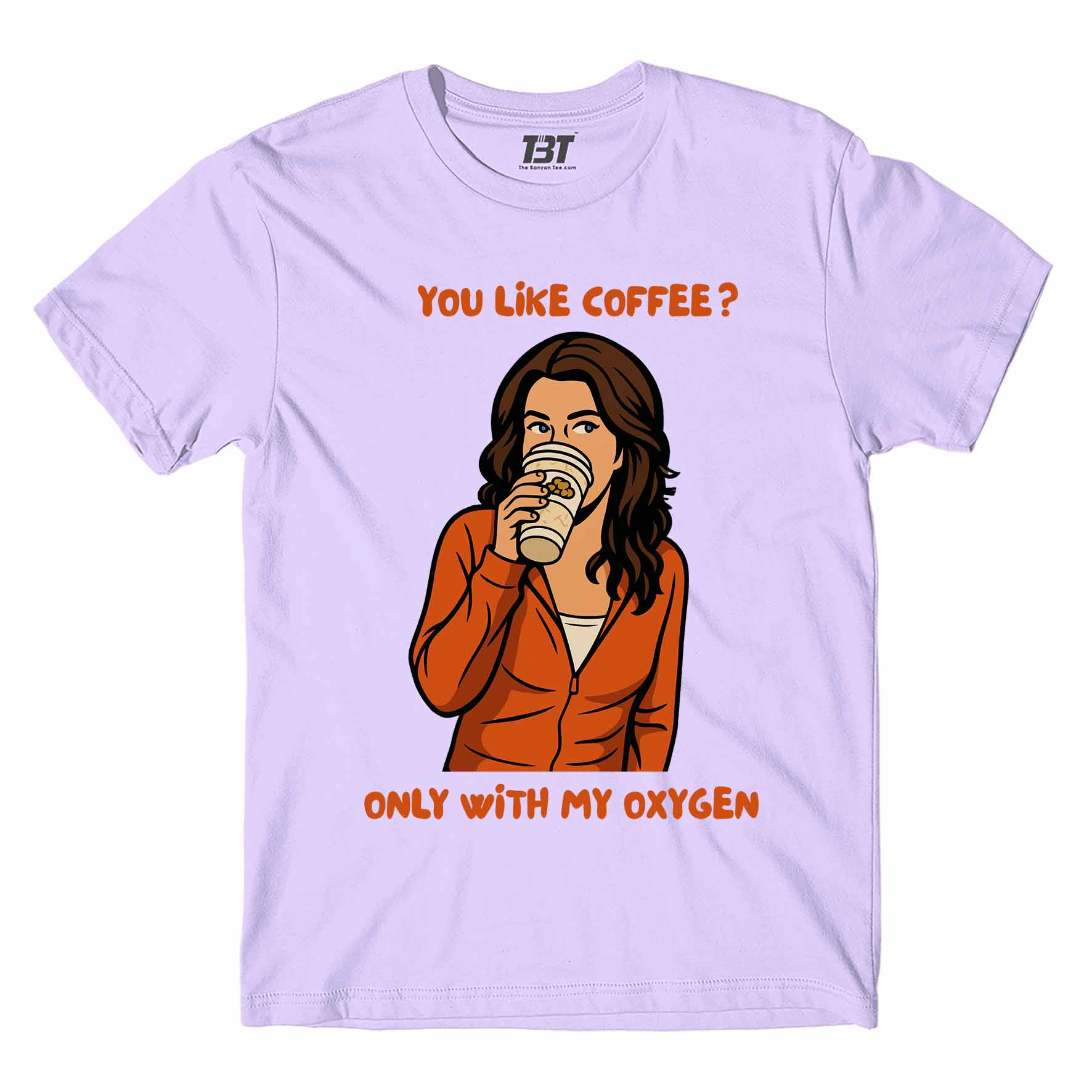 gilmore girls only with my oxygen t-shirt tv & movies buy online india the banyan tee tbt men women girls boys unisex lavender