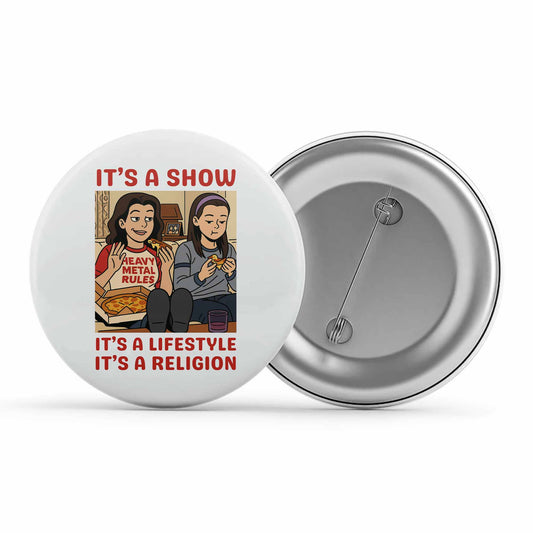gilmore girls religion badge pin button tv & movies buy online india the banyan tee tbt men women girls boys unisex  
