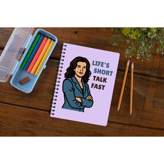 gilmore girls talk fast notebook notepad diary buy online india the banyan tee tbt unruled
