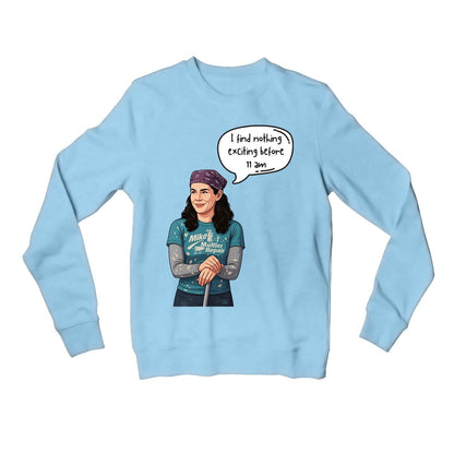 gilmore girls before 11 am sweatshirt upper winterwear tv & movies buy online india the banyan tee tbt men women girls boys unisex baby blue