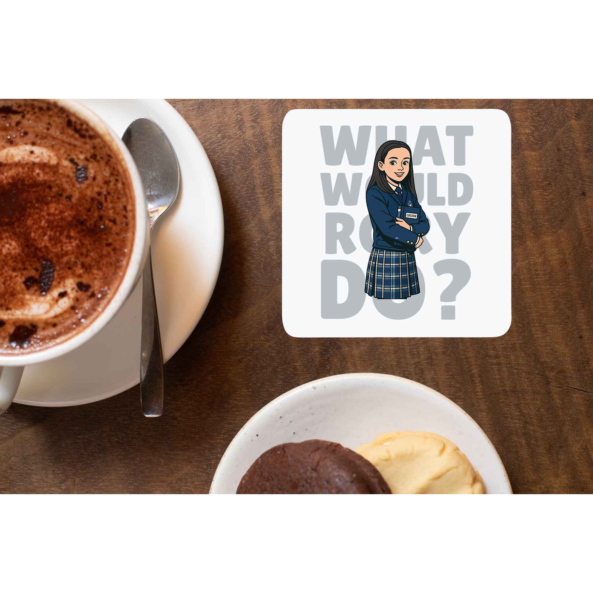 gilmore girls what would rory do coasters wooden table cups indian tv & movies buy online india the banyan tee tbt men women girls boys unisex  