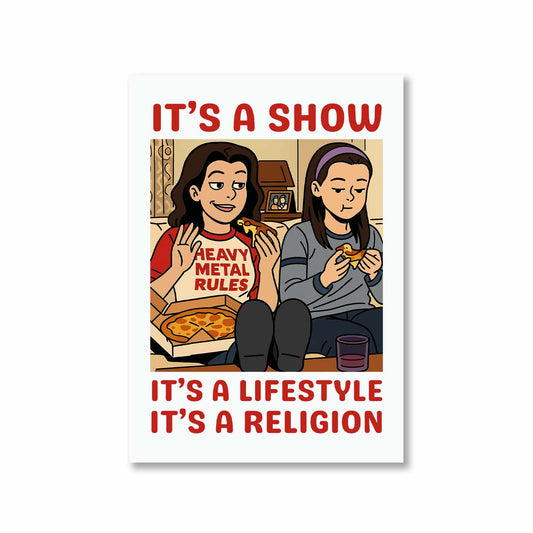 gilmore girls religion poster wall art buy online india the banyan tee tbt a4