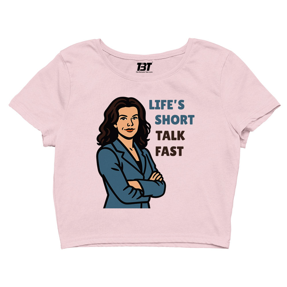 gilmore girls talk fast crop top tv & movies buy online india the banyan tee tbt men women girls boys unisex s