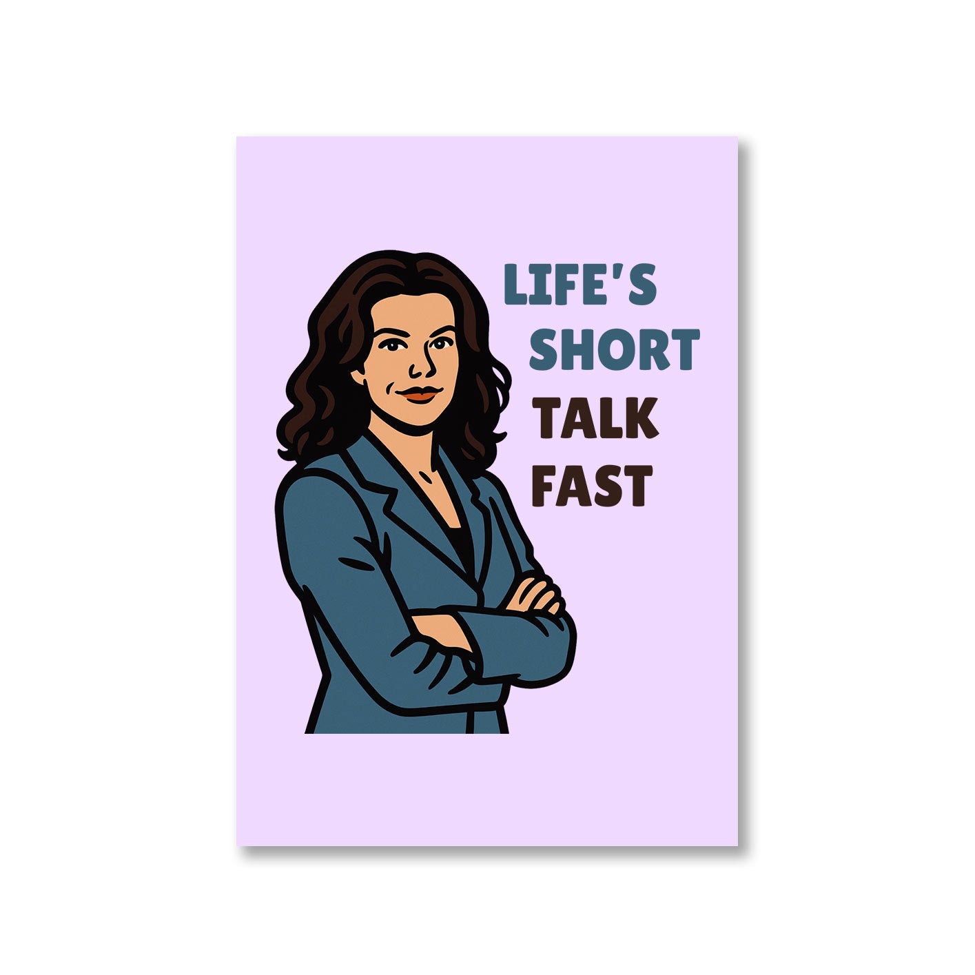gilmore girls talk fast poster wall art buy online india the banyan tee tbt a4