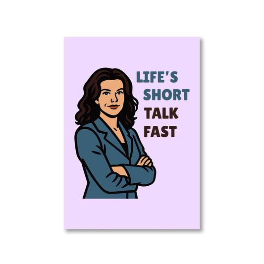 gilmore girls talk fast poster wall art buy online india the banyan tee tbt a4