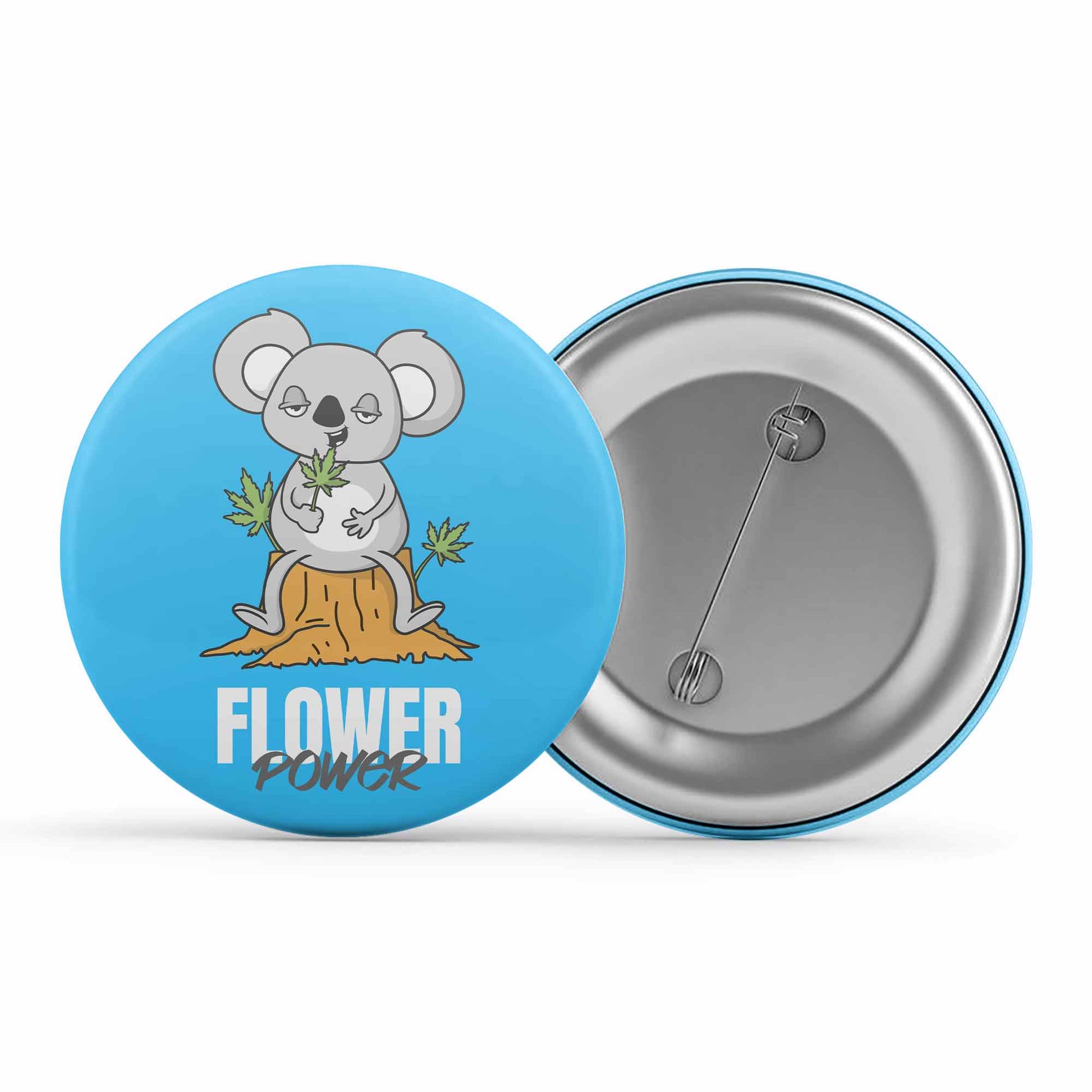 printed flower power badge pin button printed graphic stylish buy online india the banyan tee tbt men women girls boys unisex  