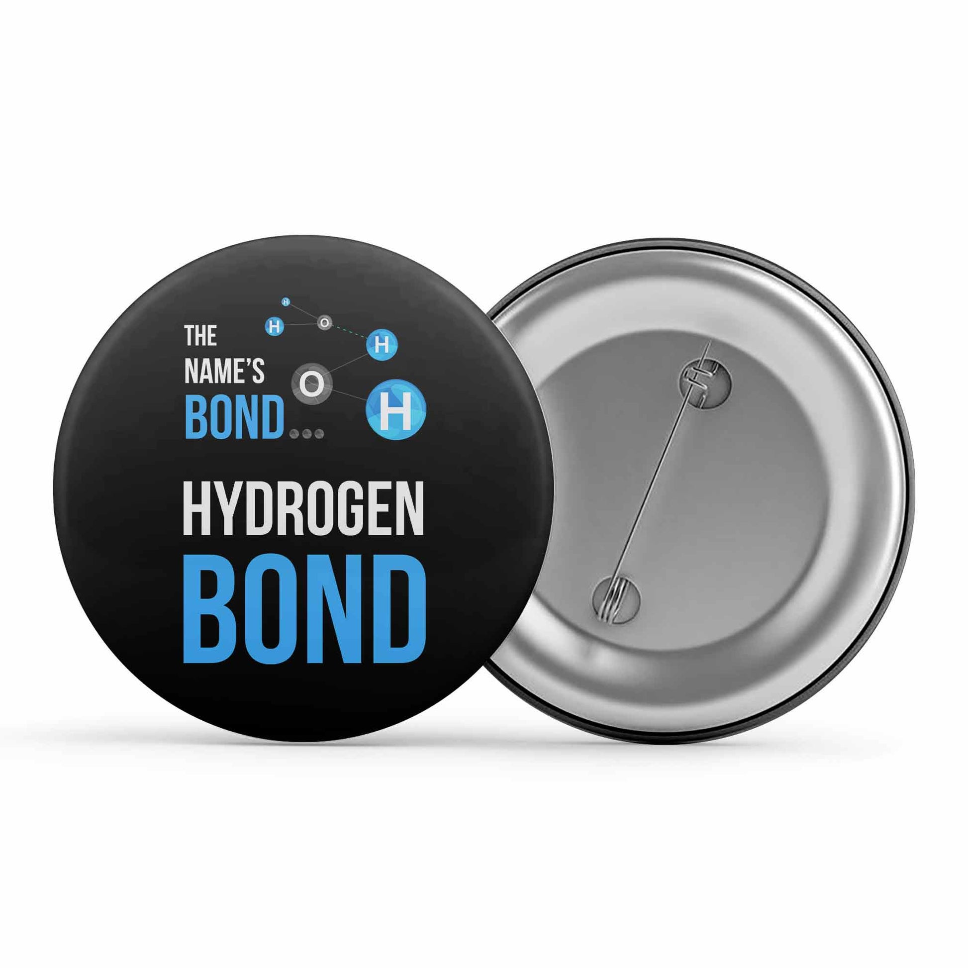 printed hydrogen bond badge pin button printed graphic stylish buy online india the banyan tee tbt men women girls boys unisex  