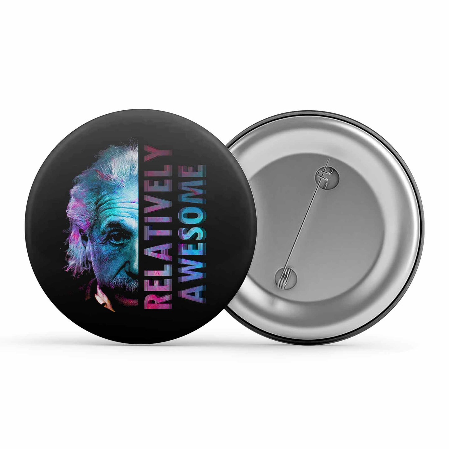 printed relatively awesome badge pin button printed graphic stylish buy online india the banyan tee tbt men women girls boys unisex  