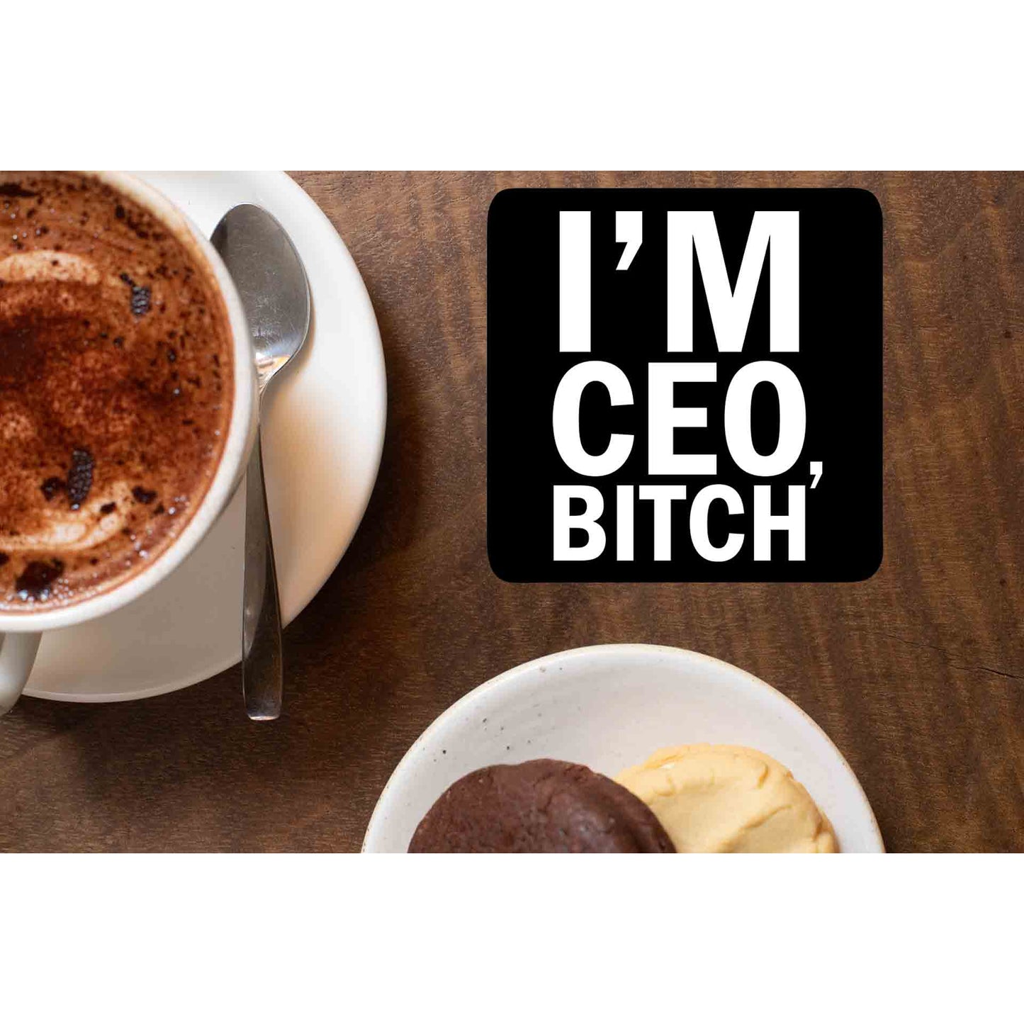 printed i'm ceo coasters wooden table cups indian printed graphic stylish buy online india the banyan tee tbt men women girls boys unisex