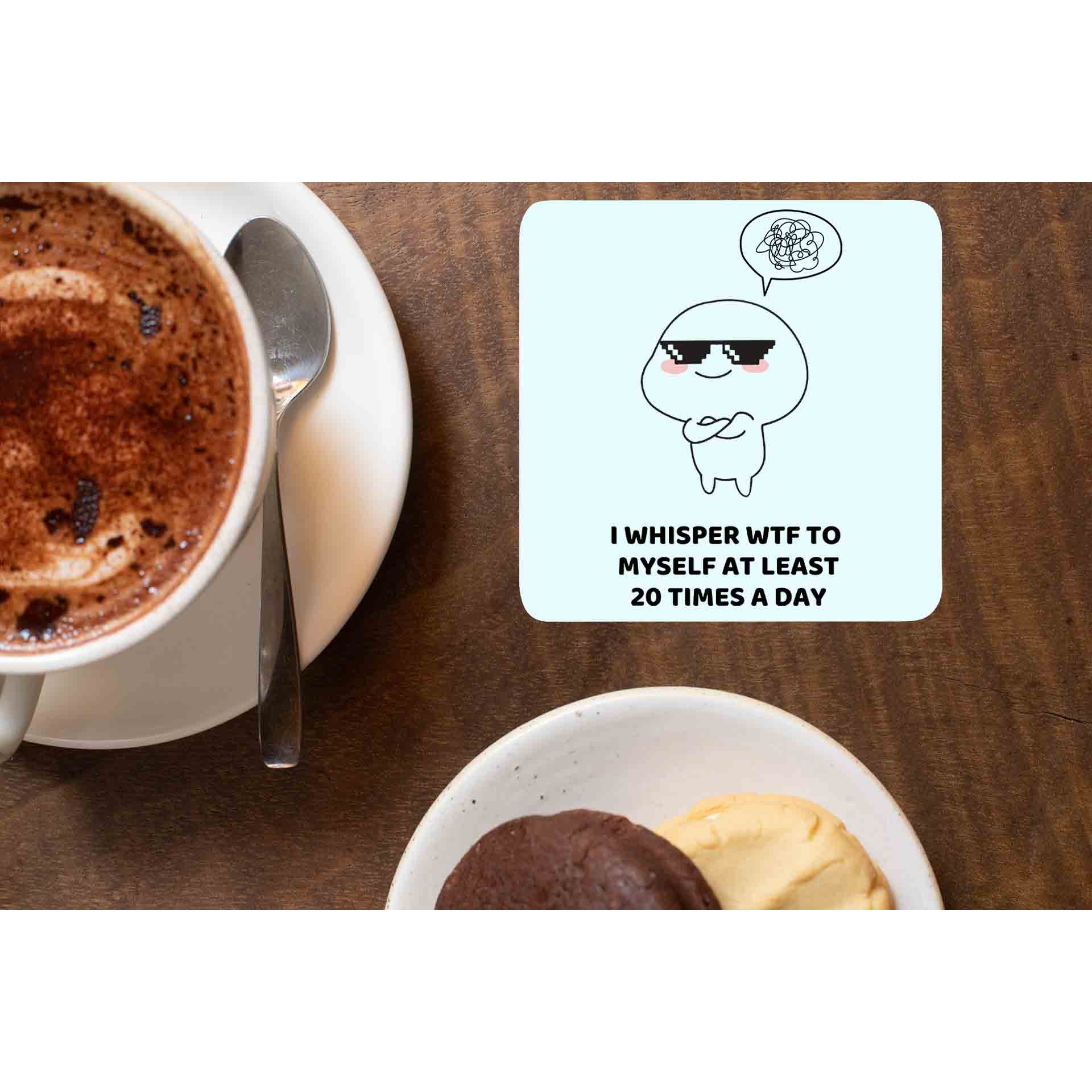 printed 20 times a day coasters wooden table cups indian printed graphic stylish buy online india the banyan tee tbt men women girls boys unisex