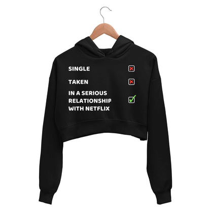 printed single or taken meme crop hoodie hooded sweatshirt upper winterwear printed graphic stylish buy online india the banyan tee tbt men women girls boys unisex black 