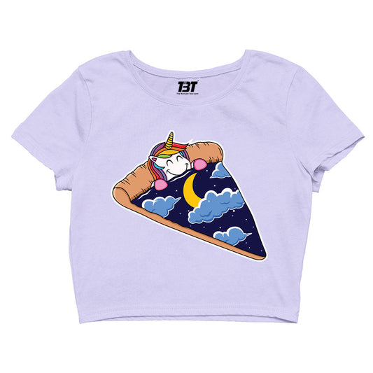 printed unicorn pizza slice crop top printed graphic stylish buy online india the banyan tee tbt men women girls boys unisex s 
