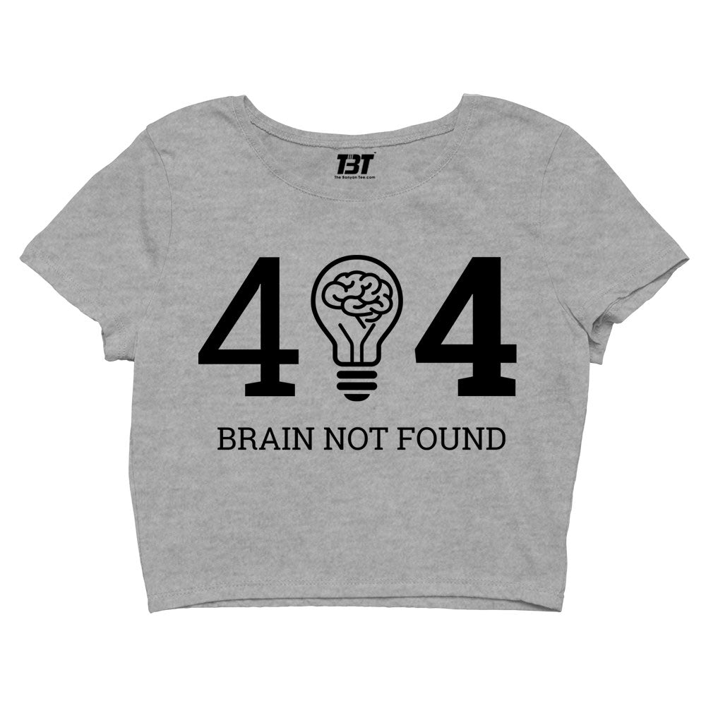 printed error 404 crop top printed graphic stylish buy online india the banyan tee tbt men women girls boys unisex s 