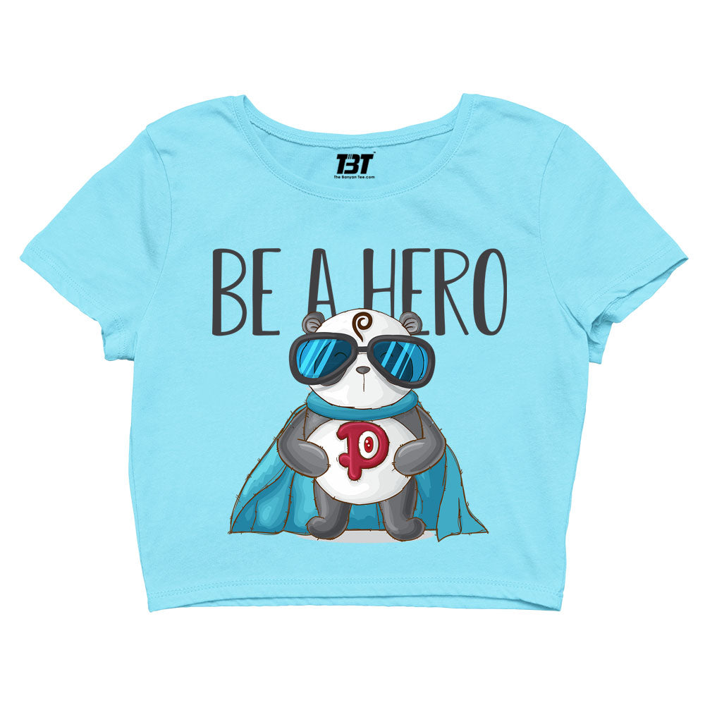 printed be a hero crop top printed graphic stylish buy online india the banyan tee tbt men women girls boys unisex s 