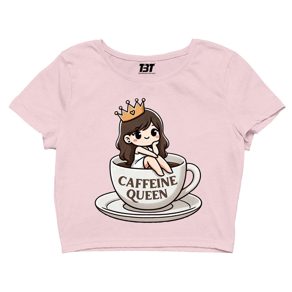 printed caffeine queen crop top printed graphic stylish buy online india the banyan tee tbt men women girls boys unisex s 