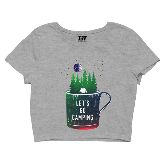 printed let's go camping crop top printed graphic stylish buy online india the banyan tee tbt men women girls boys unisex s 