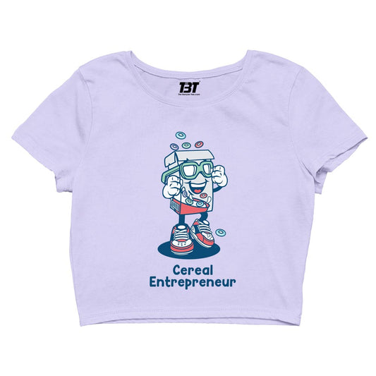 printed cereal entrepreneur crop top printed graphic stylish buy online india the banyan tee tbt men women girls boys unisex s 