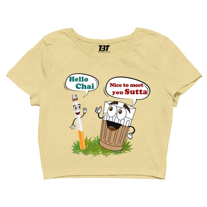 printed chai sutta crop top printed graphic stylish buy online india the banyan tee tbt men women girls boys unisex s 