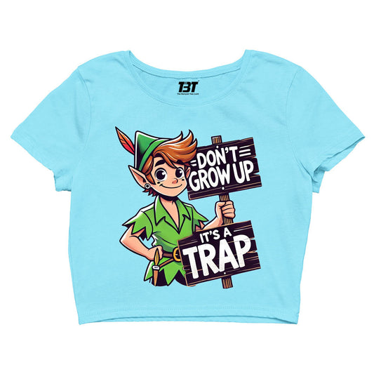 printed don't grow up crop top printed graphic stylish buy online india the banyan tee tbt men women girls boys unisex s 