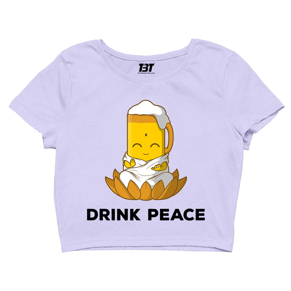 printed drink peace crop top printed graphic stylish buy online india the banyan tee tbt men women girls boys unisex s 