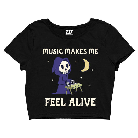 printed music makes me crop top printed graphic stylish buy online india the banyan tee tbt men women girls boys unisex s 