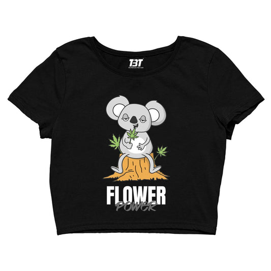 printed flower power crop top printed graphic stylish buy online india the banyan tee tbt men women girls boys unisex s 