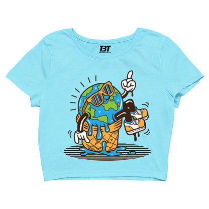 printed global warming crop top printed graphic stylish buy online india the banyan tee tbt men women girls boys unisex s 
