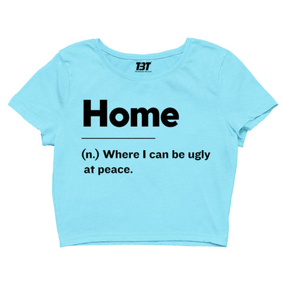 printed home is crop top printed graphic stylish buy online india the banyan tee tbt men women girls boys unisex s 