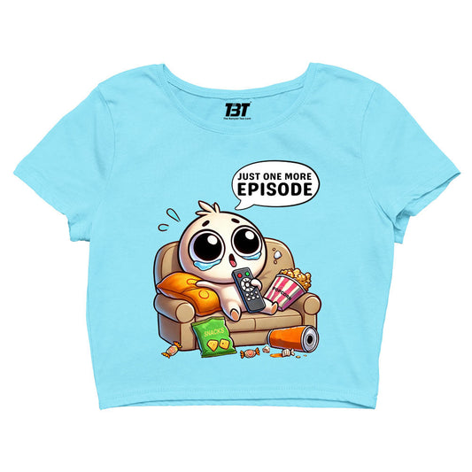 printed one more episode crop top printed graphic stylish buy online india the banyan tee tbt men women girls boys unisex s 