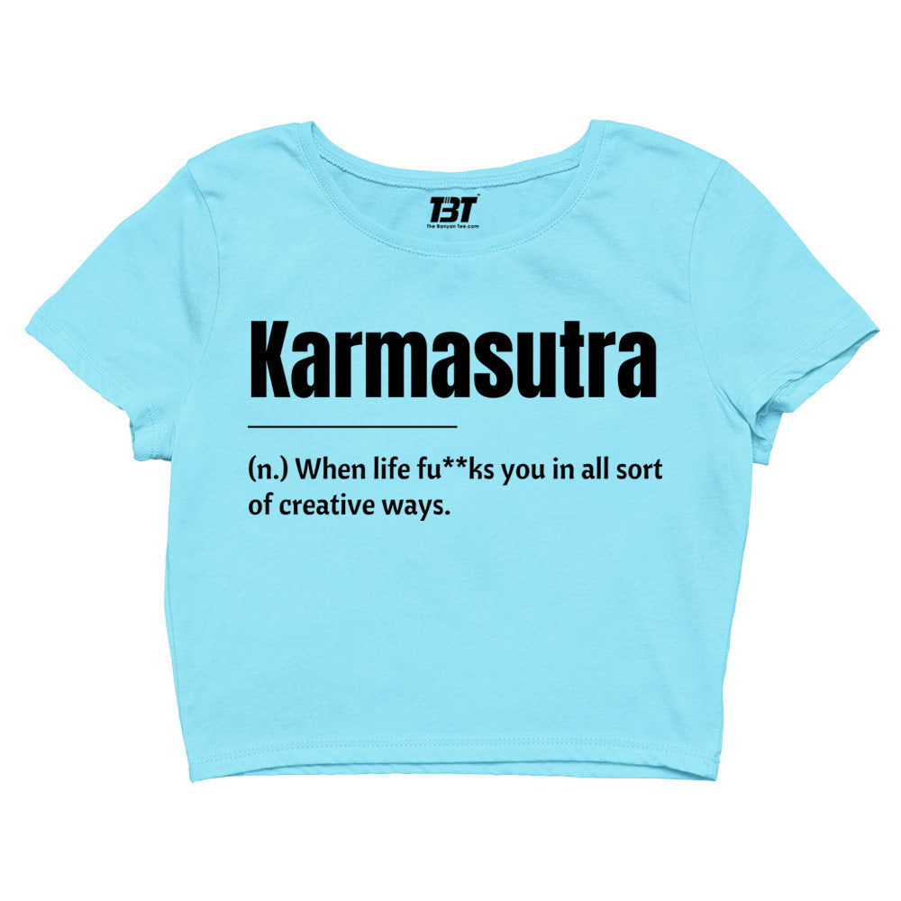 printed karmasutra crop top printed graphic stylish buy online india the banyan tee tbt men women girls boys unisex s 