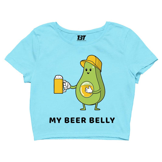 printed my beer belly crop top printed graphic stylish buy online india the banyan tee tbt men women girls boys unisex s 