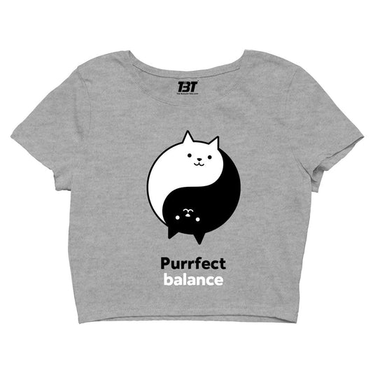 printed purrfect balance crop top printed graphic stylish buy online india the banyan tee tbt men women girls boys unisex s 