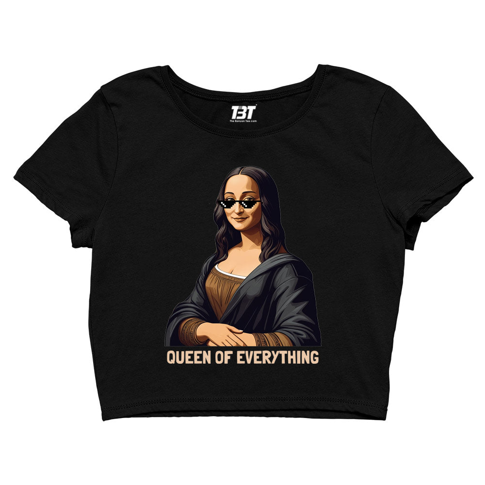 printed queen of everything crop top printed graphic stylish buy online india the banyan tee tbt men women girls boys unisex s 