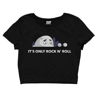 printed it's only rock n' roll crop top printed graphic stylish buy online india the banyan tee tbt men women girls boys unisex s 